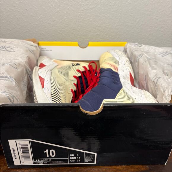 Under Armour Curry Hoop Nation Men’s Size 10 USA Color 1274425-107 Lace Up Shoes main image 8